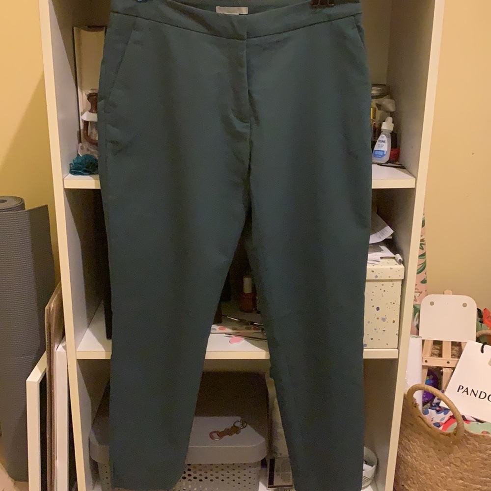 Green dress pants